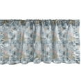 thumbnail image 1 of Ambesonne Marine Valance Pack of 2, Living Creatures in Ocean, 54"X12", Multicolor, 1 of 4