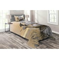 thumbnail image 1 of Ambesonne Maritime Quilted Coverlet 2 Pcs, Sailors and Pirates Ship, Twin Size, Multicolor, 1 of 2