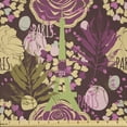 thumbnail image 1 of Ambesonne Maroon Fabric by the Yard Microfiber, Plum French Eiffel Tower, 10 Yards, Pale Green Purple, 1 of 1