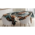 thumbnail image 1 of Ambesonne Martin Luther King Jr Day Tablecloth Rectangular Table Cover, Portrait, 60"x90", Blue Grey and Pale Caramel, 1 of 3