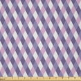 thumbnail image 1 of Ambesonne Mauve Fabric by the Yard Microfiber, Mosaic Crossed Pattern, 10 Yards, Mauve Lilac, 1 of 1