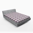 thumbnail image 1 of Ambesonne Mauve Fitted Sheet, Eastern Mosaic Quirky, Queen Size, Pale Green Pale Grey, 1 of 2