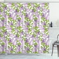 thumbnail image 1 of Ambesonne Mauve Shower Curtain, Botanic Spring Plants, 69"Wx70"L, Lilac Green, 1 of 3