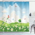 thumbnail image 1 of Ambesonne Meadow Shower Curtain, Spring Time Sunny Landscape, 69"Wx70"L, Multicolor, 1 of 5