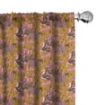 thumbnail image 1 of Ambesonne Medieval Curtains, Knights Cheering Ladies, Pair of 28"x63", Amber Pink and Taupe, 1 of 4
