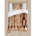 thumbnail image 1 of Ambesonne Medieval Duvet Cover Sets, Rusty Spanish Entrance, 2-Twin, Pale Brown, 1 of 3