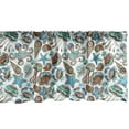 thumbnail image 1 of Ambesonne Medusa Window Valance, Crabs Octopus Shells Sea, 54" X 12", Turquoise Brown, 1 of 3
