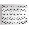 thumbnail image 1 of Ambesonne Mens Pillow Sham, Hipster Facial Hair Design, 26" X 20", Black and White, 1 of 2
