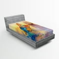 thumbnail image 1 of Ambesonne Mermaid Fitted Sheet, Mythical Ocean, Twin XL Size, Multicolor, 1 of 2
