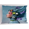 thumbnail image 1 of Ambesonne Mermaid Pillow Sham, Woman Oceanic Hairstyle, 36" X 20", Multicolor, 1 of 2
