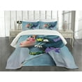thumbnail image 1 of Ambesonne Mermaid Quilted Bedspread Set 3 Pcs, Woman Oceanic Hairstyle, Queen Size, Multicolor, 1 of 5