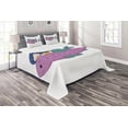 thumbnail image 1 of Ambesonne Mermaid Quilted Coverlet 3 Pcs, Fish, Queen Size, Purple Teal, 1 of 2