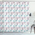 thumbnail image 1 of Ambesonne Mermaid Shower Curtain, Underwater Fantasy Swimming, 69"Wx84"L, Lilac Pale Blue and White, 1 of 1