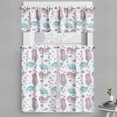 thumbnail image 1 of Ambesonne Mermaid Valance & Curtain, Underwater Fantasy Swimming, 55"x24", Lilac Pale Blue and White, 1 of 7