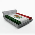 thumbnail image 1 of Ambesonne Mexica Fitted Sheet, Latina Country Flag, Queen Size, Multicolor, 1 of 2