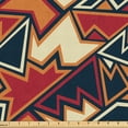 thumbnail image 1 of Ambesonne Mexican Fabric by the Yard Upholstery, Geometric Sharp Shapes Art, 10 Yards, Pale Vermilion and Night Blue, 1 of 5
