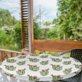 thumbnail image 1 of Ambesonne Mexican Fitted Round Tablecloth, Cactus Plant Desert, 40"- 44" Diameter, Green and Orange, 1 of 5