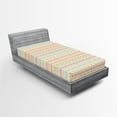 thumbnail image 1 of Ambesonne Mexican Fitted Sheet, Geometric Aztec Shapes, Twin Size, Multicolor, 1 of 3