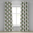 thumbnail image 1 of Ambesonne Mexican Grommet Curtain, Cactus Plant Desert, 50" x 72", Green and Orange, 1 of 6