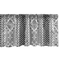 thumbnail image 1 of Ambesonne Mexican Print Window Valance, Vertical Layout Art, 54" X 12", Charcoal Grey White, 1 of 3