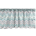 thumbnail image 1 of Ambesonne Mexican Print Window Valance, Vertical Zigzag Art, 54" X 18", Rose Sea Blue, 1 of 3