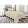 thumbnail image 1 of Ambesonne Mexican Quilted Bedspread Set 2 Pcs, Geometric Aztec Shapes, Twin Size, Multicolor, 1 of 3