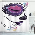thumbnail image 1 of Ambesonne Mexican Shower Curtain, Sugar Skull Girl, 69"Wx84"L, Pale Orange Plum Seafoam, 1 of 5