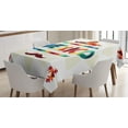 thumbnail image 1 of Ambesonne Mexican Tablecloth Rectangular Table Cover, Sombrero Aztec, 52"x70", Multicolor, 1 of 4