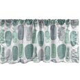 thumbnail image 1 of Ambesonne Mexican Valance Pack of 2, Cactus Dots Lines Boho Art, 54"X12", Seafoam Pale Purpleblue, 1 of 4
