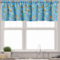 thumbnail image 1 of Ambesonne Mexican Valance Pack of 2, Traditional Culture Pattern, 54"X12", Sky Blue and Multicolor, 1 of 2