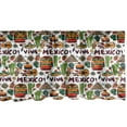 thumbnail image 1 of Ambesonne Mexican Window Valance, Cartoon Cactus Salsa, 54" X 18", Multicolor, 1 of 3