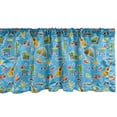 thumbnail image 1 of Ambesonne Mexican Window Valance, Traditional Culture Pattern, 54" X 18", Sky Blue and Multicolor, 1 of 3