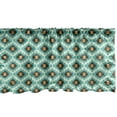 thumbnail image 1 of Ambesonne Mexican Window Valance, Vintage and Geometrical Shapes Peruvian Tribal Culture Inspired, Curtain Valance for Kitchen Bedroom Decor with Rod Pocket, 54" X 12", Pale Blue Apricot, 1 of 3