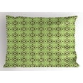 thumbnail image 1 of Ambesonne Mid Century Pillow Sham, Atomic Boomerang, 26" X 20", Apple Green Indigo, 1 of 2