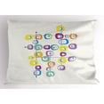 thumbnail image 1 of Ambesonne Mid Century Pillow Sham, Cool and Crazy Art, 26" X 20", Multicolor, 1 of 2