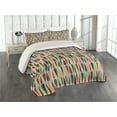 thumbnail image 1 of Ambesonne Mid Century Quilted Coverlet 3 Pcs, 2 Color Droplets, Queen Size, Multicolor, 1 of 4