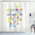 thumbnail image 1 of Ambesonne Mid Century Shower Curtain, Cool and Crazy Art, 69"Wx70"L, Multicolor, 1 of 3