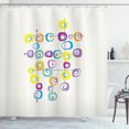 thumbnail image 1 of Ambesonne Mid Century Shower Curtain, Cool and Crazy Art, 69"Wx84"L, Multicolor, 1 of 3