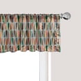 thumbnail image 1 of Ambesonne Mid Century Window Valance, 2 Color Droplets, 54" X 18", Multicolor, 1 of 5