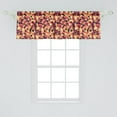 thumbnail image 1 of Ambesonne Mid Century Window Valance, Motley Art Deco Composition with Contemporary Design Circles Triangles Lines, Curtain Valance for Kitchen Bedroom Decor with Rod Pocket, 54" X 18", Multicolor, 1 of 3