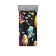 thumbnail image 1 of Ambesonne Milky Way Fitted Sheet & Pillow Sham Set, Solar System Planet, Twinxl, Multicolor, 1 of 2