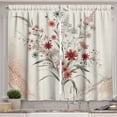 thumbnail image 1 of Ambesonne Minimal Flowers Kitchen Curtains, Wildflowers Meadow, 55"x39", Blush Ivory Sage Green, 1 of 3