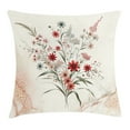 thumbnail image 1 of Ambesonne Minimal Flowers Throw Pillow Cushion Cover, Wildflowers Meadow, 26" X 26", Blush Ivory Sage Green, 1 of 2