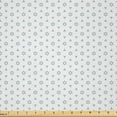 thumbnail image 1 of Ambesonne Minimalist Fabric by the Yard Microfiber, Star Symbol and Triangle, 5 Yards, White Pale Slate Blue, 1 of 1