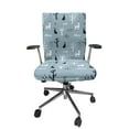 thumbnail image 1 of Ambesonne Minimalist Office Chair Cover Stretchable High Back, Snowy Forest Composition, Pale Teal Pale Grey, 1 of 1