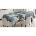 thumbnail image 1 of Ambesonne Minnesota Tablecloth Rectangular Table Cover, Frozen Minnehaha Fall, 60"x84", Multicolor, 1 of 4