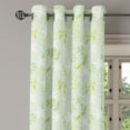 thumbnail image 1 of Ambesonne Mint Grommet Curtain Single Panel, Swirls Floral Branches, 50"x60", Fern Green White, 1 of 5