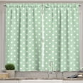 thumbnail image 1 of Ambesonne Mint Kitchen Curtains, Classical Vintage Fresh, 55"x45", Mint Green and White, 1 of 3