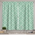 thumbnail image 1 of Ambesonne Mint Kitchen Curtains, Shabby Abstract Squares, 55"x39", Jade and Almond Green, 1 of 3