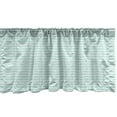 thumbnail image 1 of Ambesonne Mint Valance Pack of 2, Wavy Pastel Stripes Uneven, 54"X12", Almond Green, 1 of 4